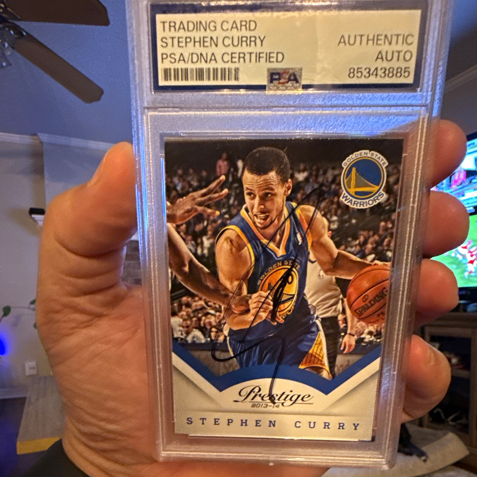 2013-14 Panini Prestige Stephen Curry #159 Auto PSA/DNA 85343885