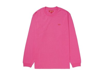 Supreme Small Box L/S Tee Pink (25SS)