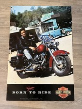 Harley Davidson Poster Born To Ride 1993 England 59x 89cm XXL