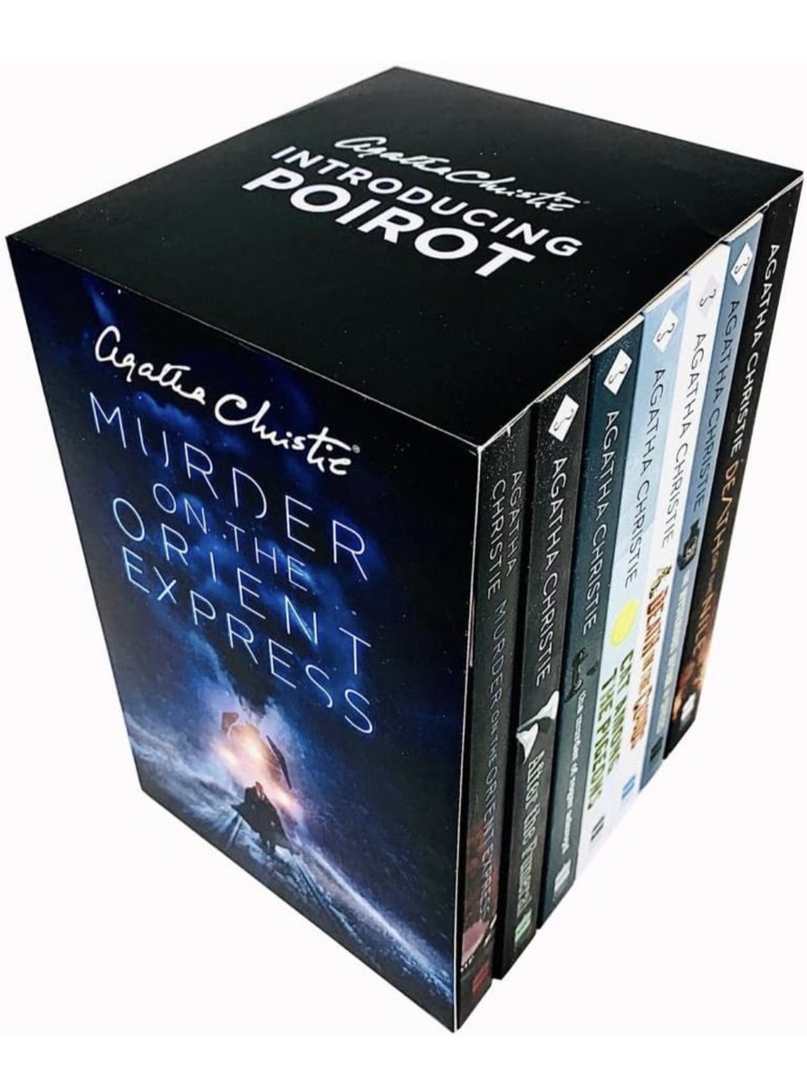 Agatha Christie Poirot Series 7 Books Collection Box Set (Murder on the Orie...