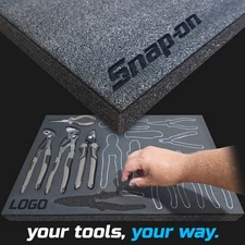 Snap-on DARK shadow foam tool tray insert storage organizer toolbox tool kit set
