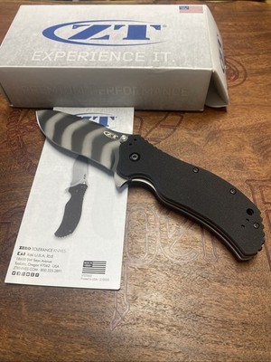 zero tolerance 0350TS 3.25'' Tiger Stripe Assisted Flipper Folding Knife - USA