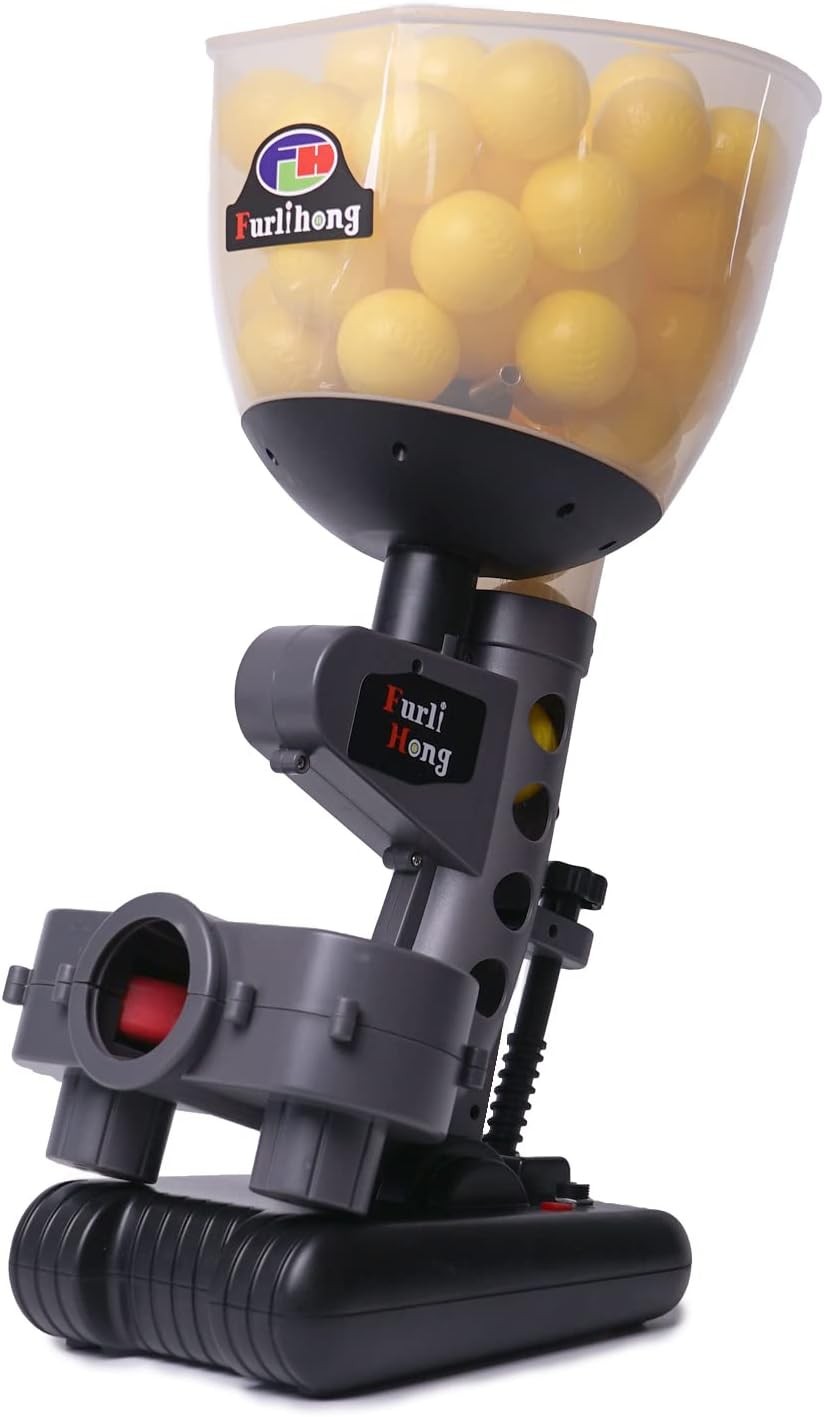 Furlihong 692BH Baseball Pitching Machine, Use Ping Pong Size Small, Grey 