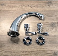 Delta BT2796 - Windemere Two-Handle Deck Mounted Roman Bath Tub Trim - Chrome