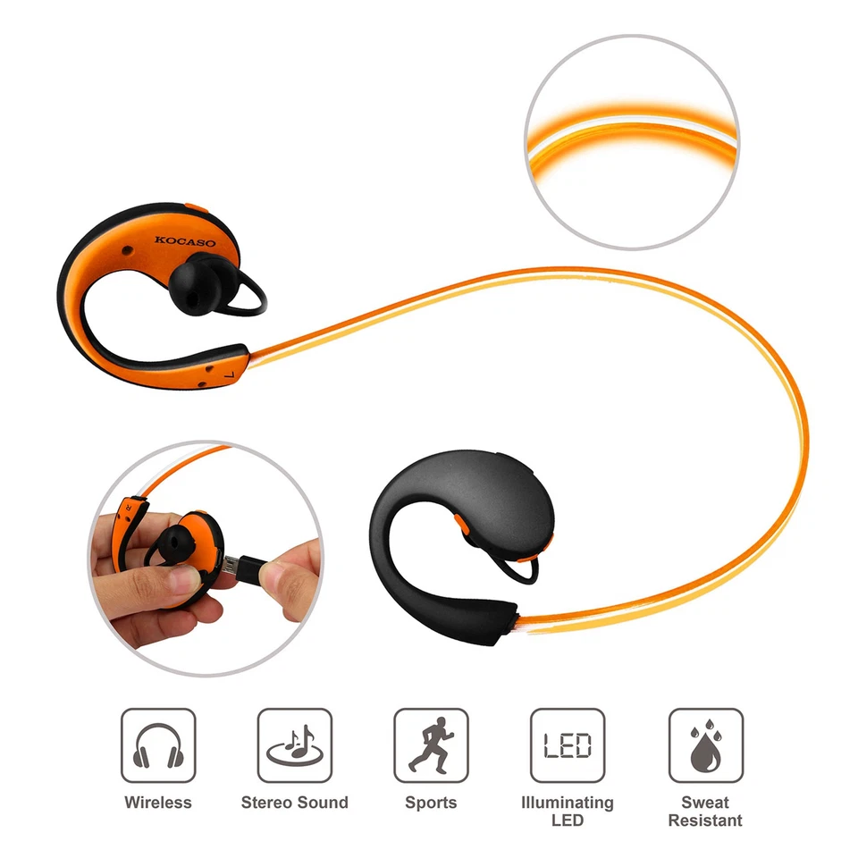 Wireless Sports Headsets Wireless V4.1 Neckband Earphones  - Image 4 of 4
