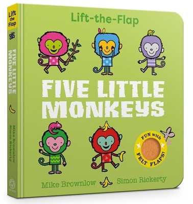 Mike Brownlow Five Little Monkeys (Kartonbuch) Five Little