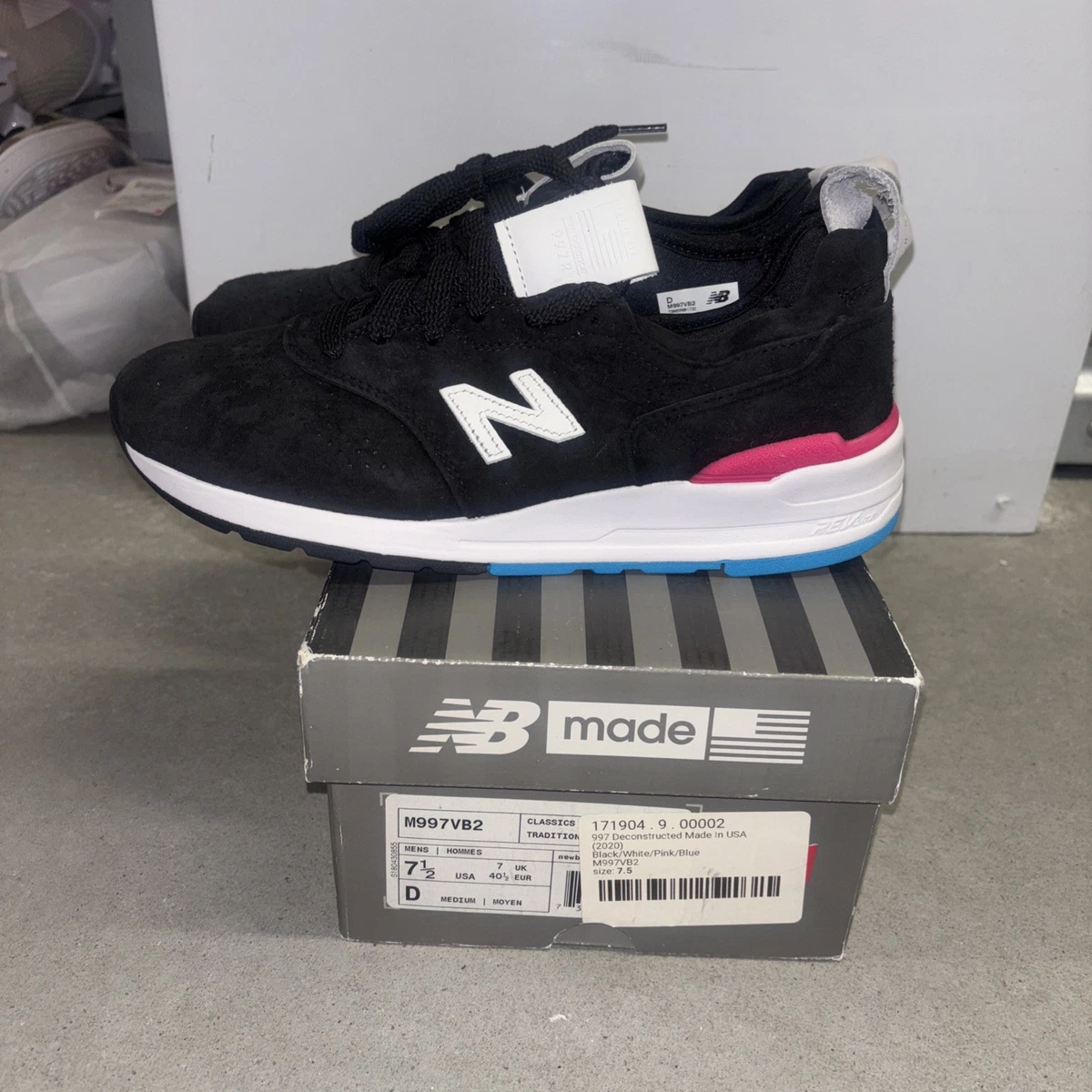 New Balance 997 Deconstructed Made In USA Black for Sale