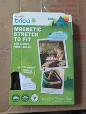 Munchkin Brica - MAGNETIC Stretch to Fit Sun Shade - Black - New