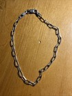 Sterling Silver Small Paperclip Bracelet Italy - 8 Inches — photo 1