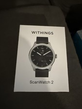 New Withings ScanWatch 2 - Heart Health Hybrid Smartwatch - 42mm - Black/Silver