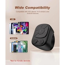 Tiktok Bluetooth Remote Control Scrolling Ring TIKTok Page Turner Black White PK