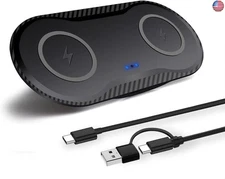 40W Wireless Charging Pad, Dual 20W Fast Wireless Charging Mat for iPhone 16 15