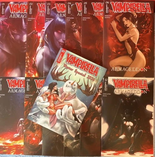 Vampirella Armageddon Comic Book Issues 1-12 2025/26 Dynamite Comics & Winter 26