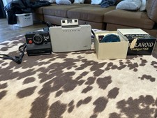 Vintage Polaroid Camera Lot- 320, Pronto And Flashgun 268 With Box And Papers