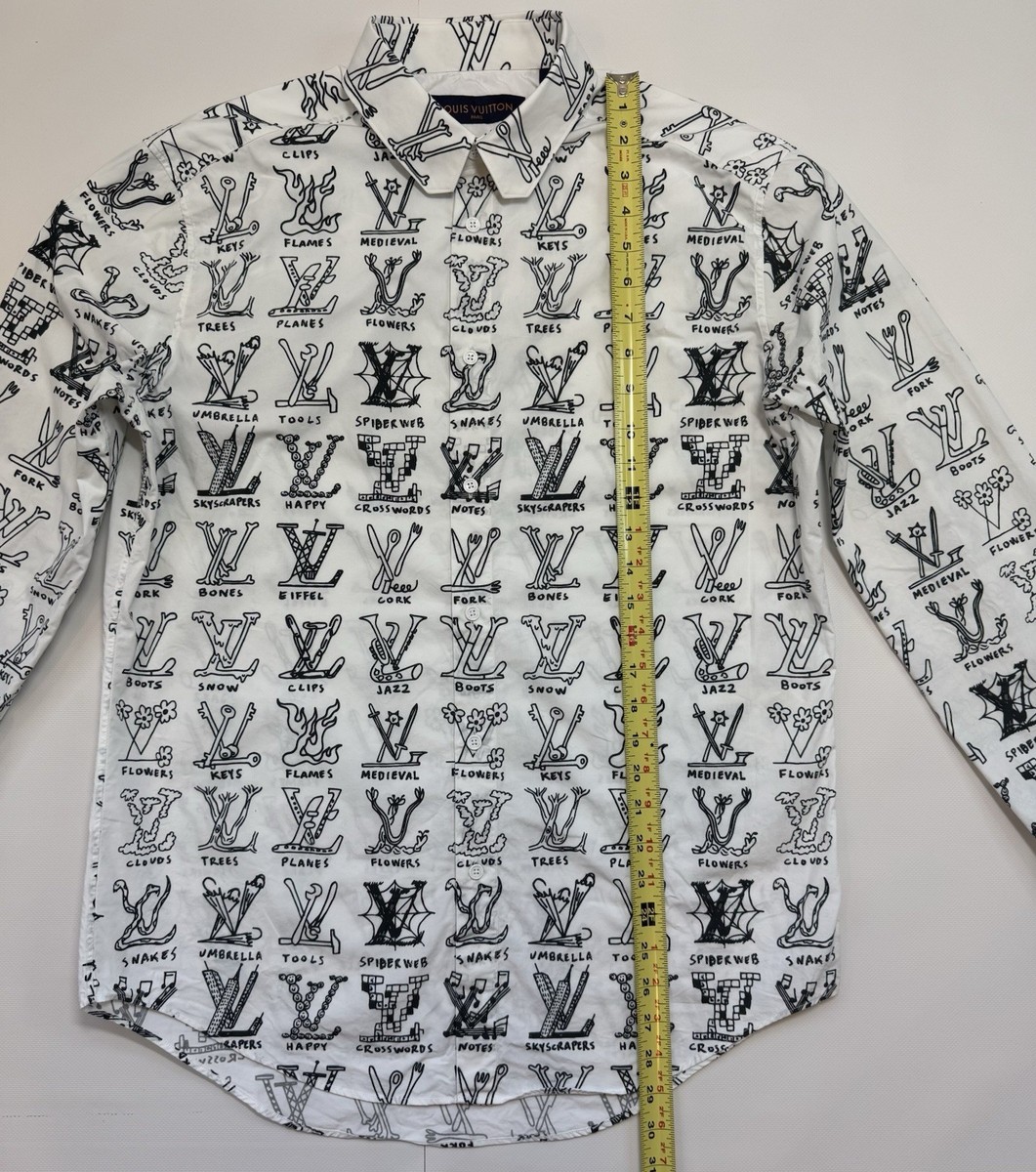 Louis Vuitton Rare Placed Graphic Shirt Japan Only Size L