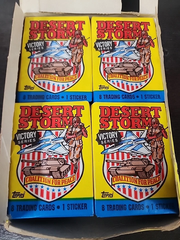 1991 Topps Desert Storm Trading Card 36ct Full Box Unopened Cards Victory Series - Image 2 of 4