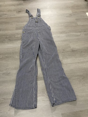 Vintage 60s Union Made Osh Kosh B’Gosh Sanforized Railroad Stripe Overalls 30x28 - Picture 2 of 14