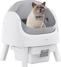 Automatic Cat Litter Box for Multiple Cats with Trash Bags and Litter Mat Includ