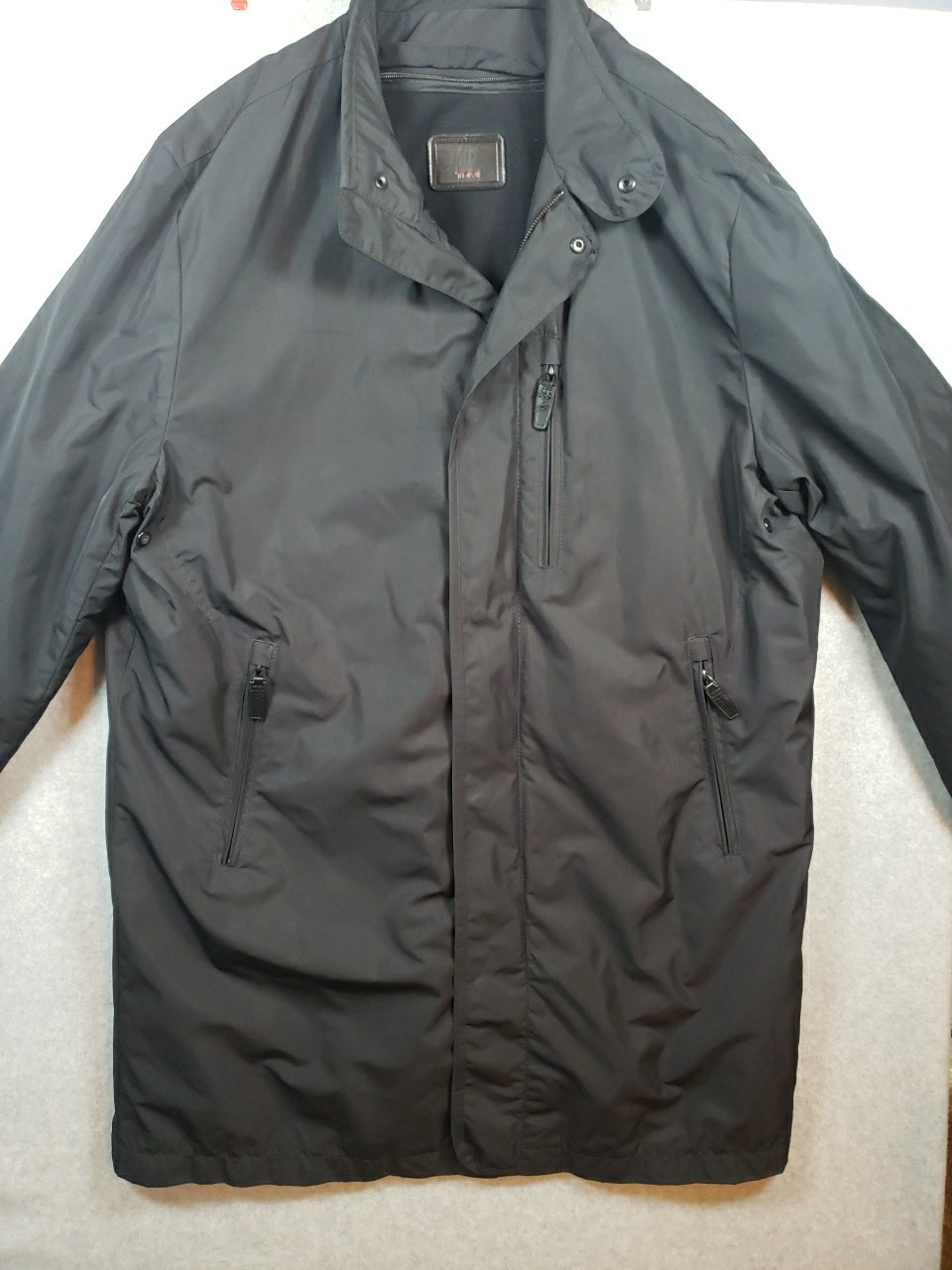 Tumi Rain Jacket Black Removable Lining Rain Coat… - image 1