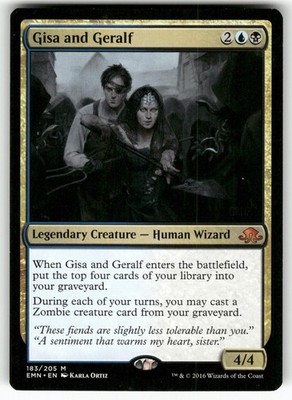 Gisa and Geralf 183/205 Mythic Eldritch Moon Magic: The Gathering Near Mint