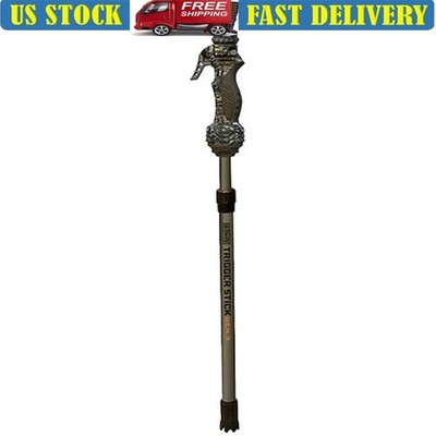 Adjustable Shooting Stick Quick Detach Yoke No-Slip Grip Monopod Hunting New