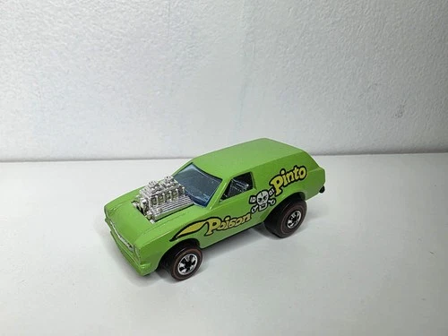 Hot Wheels Redline 1975 Poison Pinto Hong Kong Lime Green Ford Van Near Mint