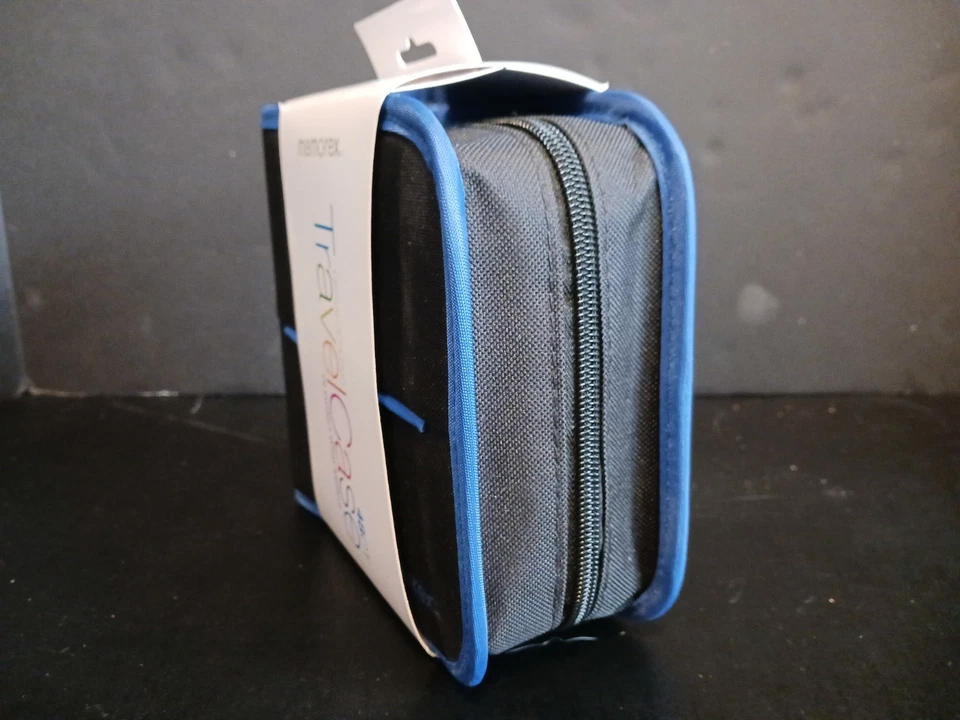 Estuche de viaje Memorex 48 unidades LifeStyle soporte para CD y DVD azul y negro estuche con cremallera Foto 2 de 4