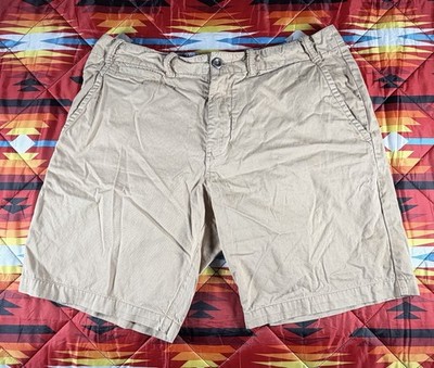Reyn Spooner Chino Shorts Mens Size 32 Khaki Beige Brown Cotton Walking Summer
