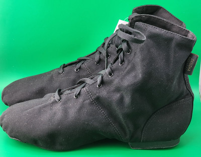 Sansha Women's Soho Lace-up Dance JazzBoot in Black Size 18