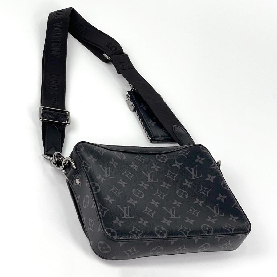 Louis Vuitton Trio Messenger Monogram Reverse Pouch Monogram Eclipse Black Gray image 2