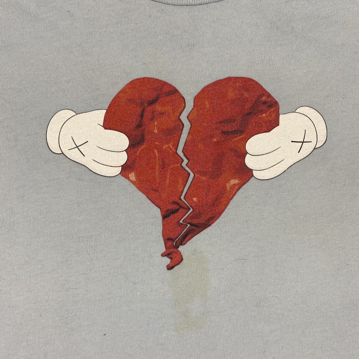 808s and Heartbreaks Kanye West Blue T-shirt Men's Size L