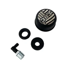 383 Stroker Black Valve Cover Breather, PCV Valve and Grommets - Ansen USA