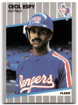 1989 Fleer #517 Cecil Espy