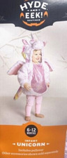 Infant Unicorn Pink Pullover Halloween Costume Hyde and Eek 6-12 Months