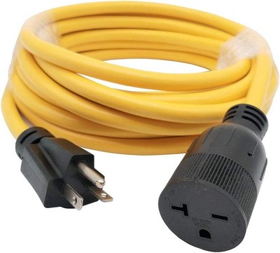 6-20 Extension Cord 6-20P to 6-20R (T Blade Female Also for 6-15R Adapter)(25FT)