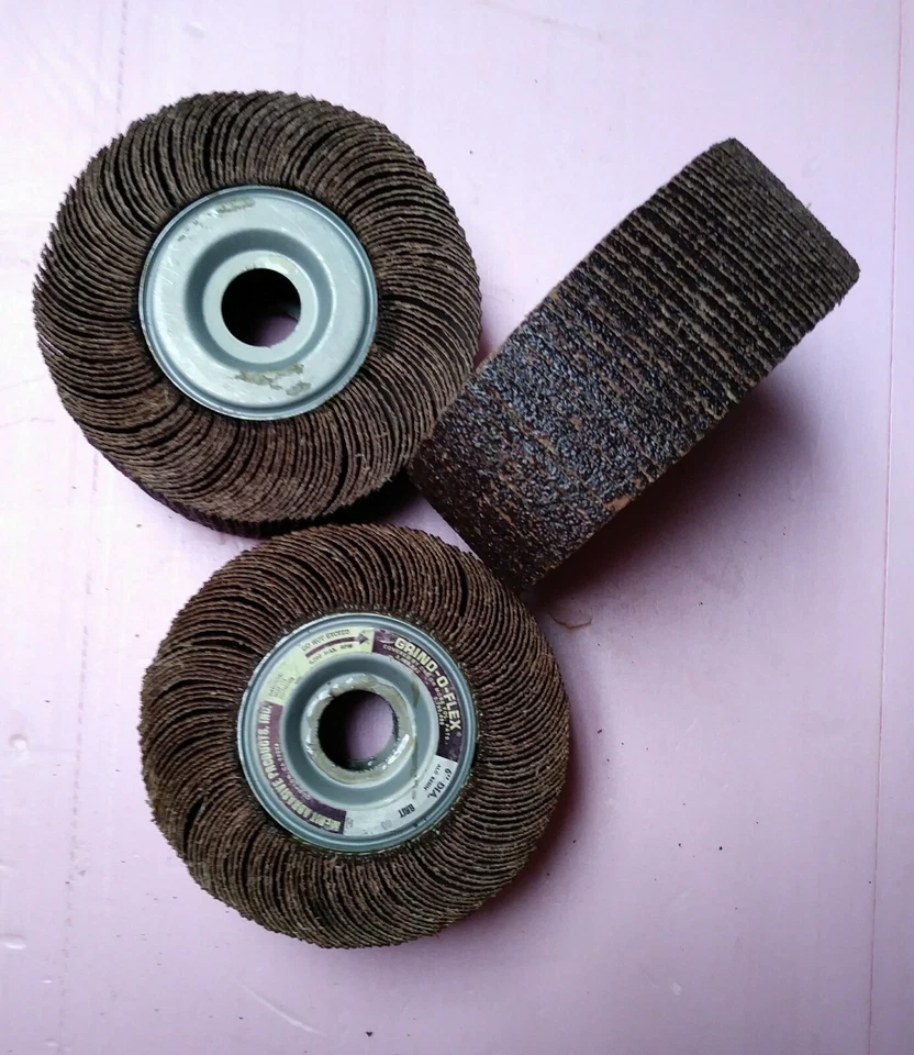 VTG MERIT Abrasives 6"x 2" Grind-O-Flex Unmounted Flap Wheel Grit 40 1"~ArborNOS - Image 2 of 4