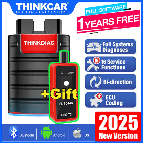 2025 THINKDIAG Bluetooth OBD2 Scanner Bidirectional Diagnostic Tool ECU Coding - Picture 1 of 11