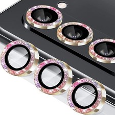 Bling Glitter Alloy Camera Lens Glass Protector Ring for Samsung Galaxy Z Fold 5