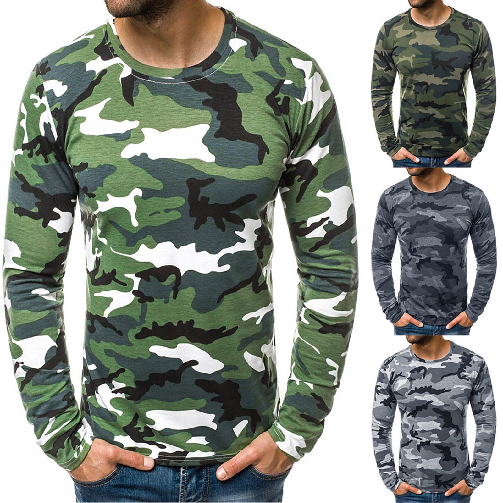 Men Combat Army Casual T-Shirt Military Camouflage Long Sleeve Camping Tops Tees
Opens in a new wind