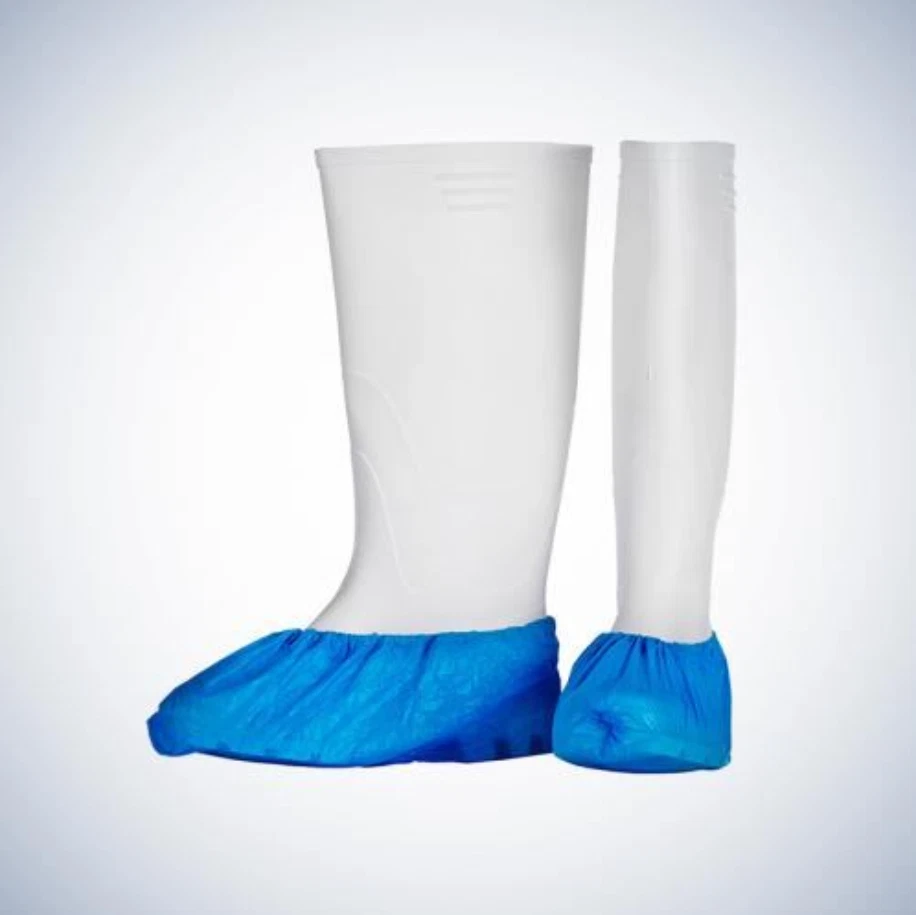 Ampri Med-Comfort PE-Überschuhe blau 100 Stück Einwegschuhe Einmalschuhe