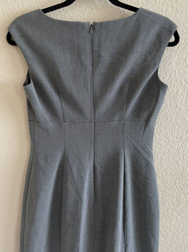 Calvin Klein Women's Size 2 Gray Sleeveless Sheath Dress Career Business Formal - Picture 4 of 7