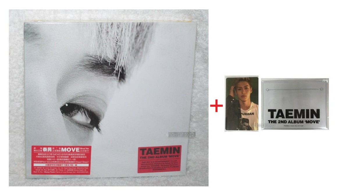 SHINee Tae Min Vol.2 MOVE Taiwan CD+Card+Ticket Holder+sticker