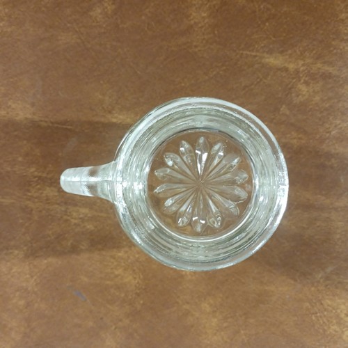 Jarra de vidrio Anchor Hocking Star of David cristalería vintage ~ 5,5" H x 3,5" W - Imagen 6 de 9