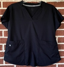 ClimateRight by Cuddl Duds Black Scrub Top Size XS