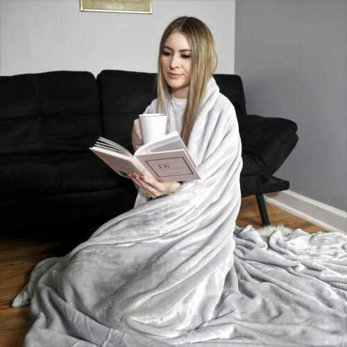 Luxury Reversible Fleece Blanket Large Throws For Bed Sofa Queen King Size - Picture 29 of 35