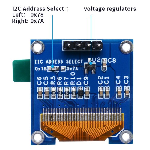 5PCS 0.96'' OLED Module Blue Color 128X64 LCD Display Module DIY For RPI Arduino - Picture 6 of 6