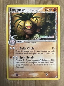 Exeggutor 41/110 EX Holon Phantoms Delta Species Pokemon Prerelease Promo NM/VLP