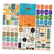  Motivational Vision Board Stickers (270pcs, 6 Sheets) - for Parties, Planners 