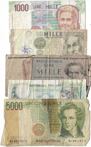 Lot of 5 Republic Banknotes