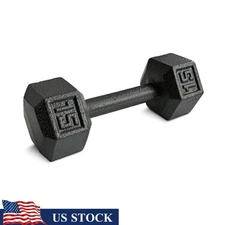 Durable Cast Iron Dumbbells Hex Shape Weight Lifting Training Home Gym Fitness